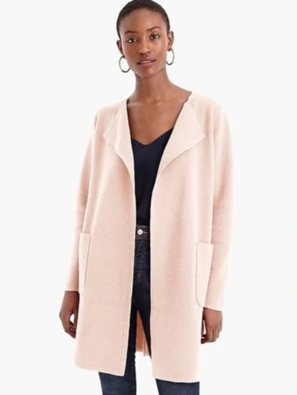 J. Crew  Pink Juliette Cardigan Coat